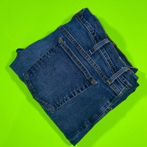 George‎ Mens Dark Wash Straight Leg Denim Jeans Size 40x30